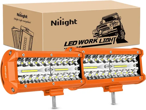 Miniatura 9 de Nilight Barra de luces LED de 6.5 pulgadas, 120W, combinada de inundación y foco, para todoterreno, conducción antiniebla, iluminación de trabajo