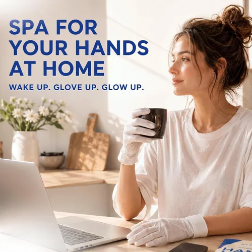 Miniatura 5 de Máscara de mano – Guantes hidratantes de colágeno, reparar máscaras de manos de 10 minutos o durante la noche con manteca de karité y vitamina E
