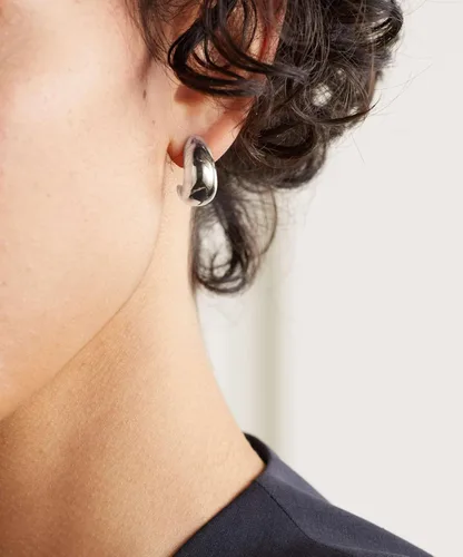 Miniatura 120 de Aretes de aro gruesos de oro para mujer, chapados en oro de 14 quilates, aretes de aro triple, hipoalergénicos, a la moda, aretes de aro gruesos