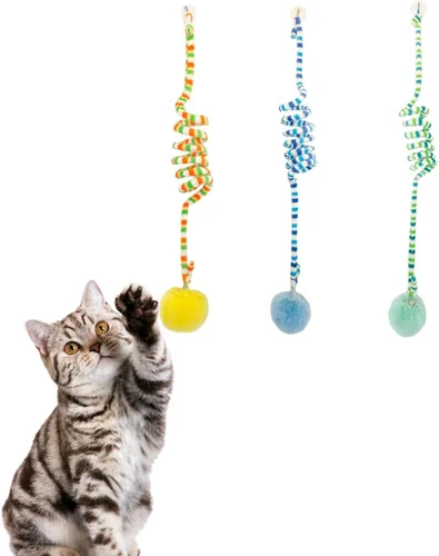Miniatura 11 de Juguete para gatos, bola de sisal, juguete colgante para gatos, hecho a mano, cuerda para gatos, masticable, respetuoso con el medio ambiente