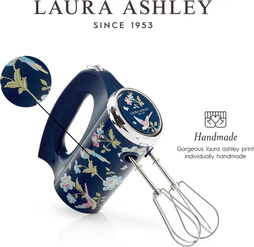 Miniatura 5 de Laura Ashley Batidora de Mano Eléctrica de 200W - Batidor Eléctrico de Mano con 5 Velocidades Variables - Batidoras de Mano con Batidores Duraderos