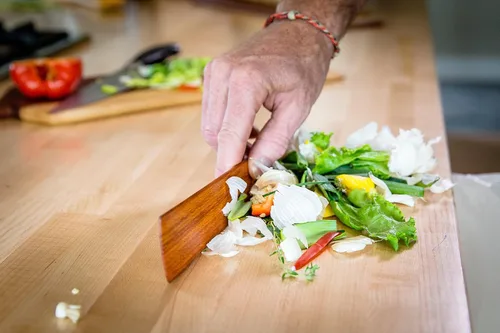Miniatura 5 de Juego de utensilios de cocina de madera de 3 piezas, viene con una espátula de madera fina, agitador raspador de hierro fundido de madera y espátula