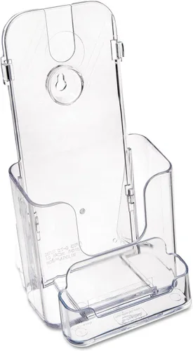 Miniatura 6 de Deflecto 78601 Porta documentos transparente rígido para folletos de encimera con tarjetero
