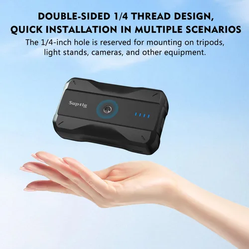 Miniatura 3 de Suptig Cargador portátil de 9000 mAh batería Banco de energía compatible para Gopro, Canon, Nikon, DJI osmo, Insta 360, Akaso More Cámara, teléfono
