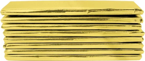 Miniatura 2 de Envoltura de papel de aluminio, paquete de 100 envoltorios de barra de caramelo con respaldo de papel grueso, se pliega y envuelve bien, lo mejor