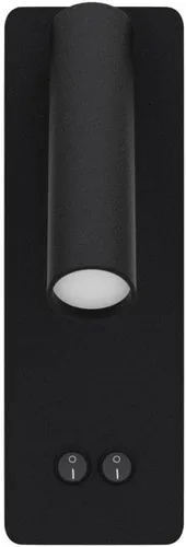 Miniatura 4 de Luces LED de pared de lectura para dormitorio, lámpara de pared nocturna con luz de fondo, apliques de pared ajustables con cable enchufable, Blanco