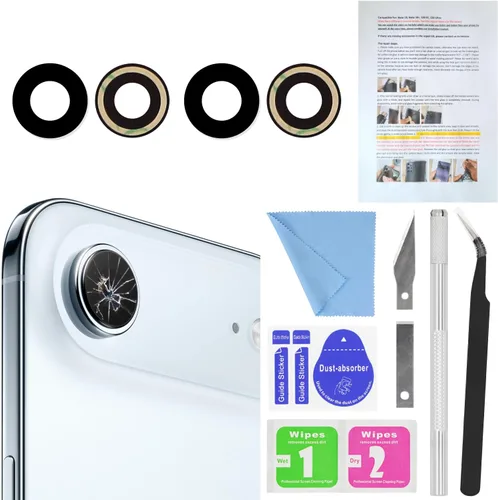 Miniatura 13 de 2PCS ASDAWN Reemplazo de Cristal de Lente de Cámara Trasera para iPhone 11 Pro y 11 Pro Max Reemplazo de Lente de Cámara con Adhesivo Preinstalado +