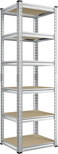 Miniatura 12 de REIBII Estantes de Almacenamiento Estantería de Metal Ajustable 1600LBS Estantes de Garaje Estantes de Metal Industriales de 4 Niveles Estantería
