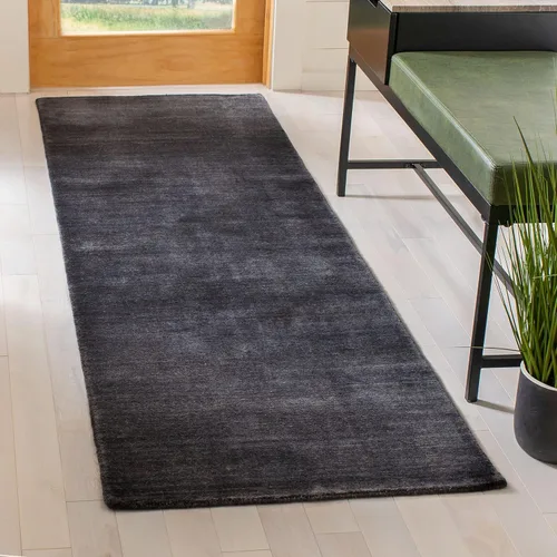 Miniatura 11 de SAFAVIEH Himalaya Collection - Alfombra decorativa, 3 x 5 pies, carbón, lana hecha a mano, ideal para zonas de alto tráfico en entrada, sala