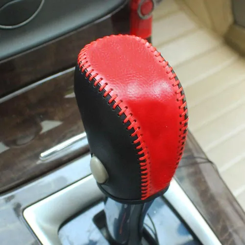Miniatura 17 de XITER Cubierta de Perilla de Palanca de Cambios Automática de Cuero, Fundas Protectoras de Palanca de Cambios para Nissan Rogue 2014 2015 2016