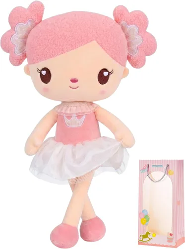 Miniatura 15 de Gloveleya Muñeca bebé niña regalos juguetes de peluche muñecas suaves regalos bebé niña cereza rojo 15 pulgadas con caja de regalo Nuevo