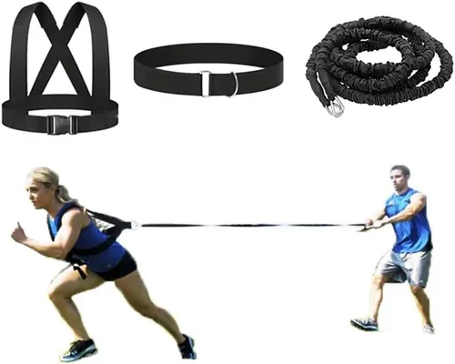 Miniatura 7 de Fuerza de cuerda de entrenamiento explosivo de resistencia mejora potencia, agilidad, fuerza pista y campo Fútbol Baloncesto Voleibol Equipo físico