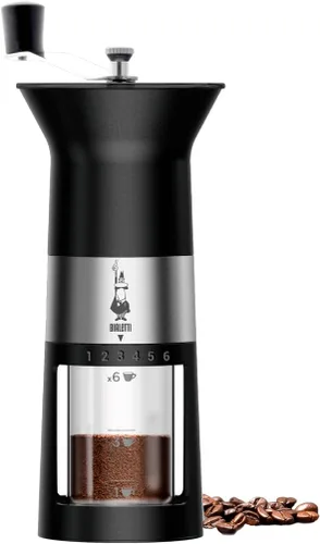 Miniatura 2 de Bialetti MCPRO001 Molinillo de café manual, acero aleado, negro