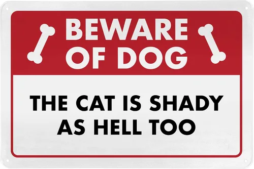 Miniatura 42 de Señal de Gato de 24 Horas de Vigilancia Felina de Premises Under 24 Hour - Cartel de gato divertido, metal, 8 x 12 pulgadas, letreros de gato