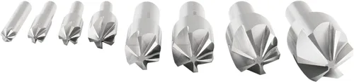 Miniatura 10 de Accusize Industrial Tools Avellanador de la máquina de 60 grados 6 de la flauta H.SS, 8 PC, tierra de la precisión, 0206-0010 60 Grados 6 Flauta