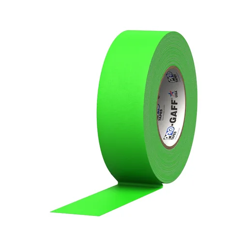 Miniatura 14 de ProTapes Pro Gaff Cinta de Gaffer de tela mate premium de 1 pulgada de ancho con adhesivo de goma, 11 mils de grosor, 55 yardas de longitud