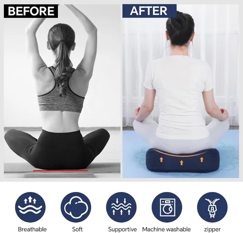 Miniatura 7 de MABOZOO Almohada de yoga de 2 piezas Azul