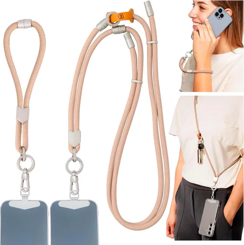 Miniatura 9 de Pulpo - Cordón antirrobo 2 en 1 para teléfono y correa de muñeca para iPhone y Android, correa ajustable para teléfono celular y correa universal