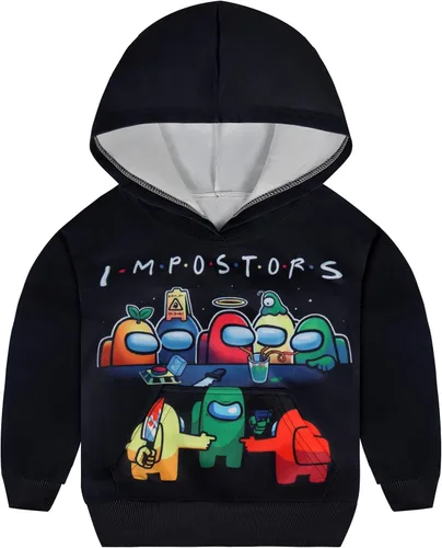 Miniatura 2 de Sudadera con capucha para niños, suéter para niños de 5 a 10 años
