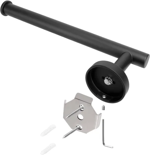 Miniatura 7 de NearMoon Soporte para papel higiénico de baño + toallero de mano, juego de 2 piezas de accesorios de baño, soporte para rollo de papel higiénico