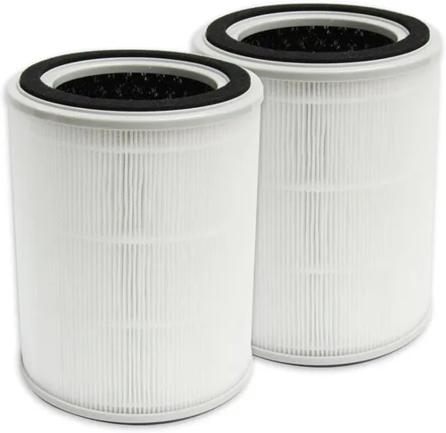 PUREBURG Filtro de repuesto TPAP001 compatible con el purificador de aire TOPPIN Comfy Air C2, paquete de 2 unidades de carbón activado H13 True