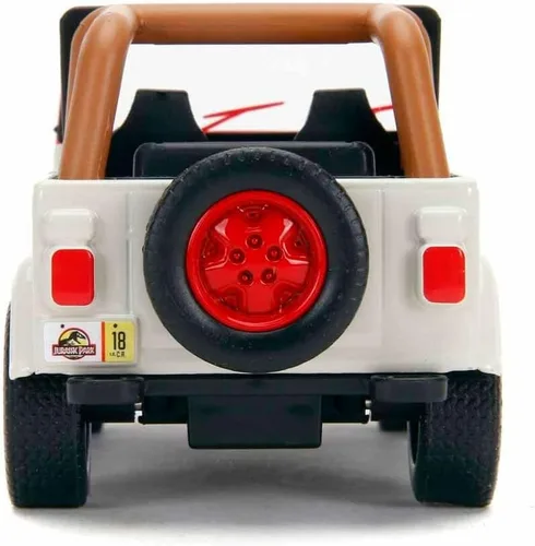 Miniatura 6 de Jada Toys Jurassic World 1:32 Jeep Wrangler - Coche fundido a presión, juguetes para niños y adultos