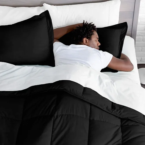 Miniatura 8 de Ropa de cama de seda satinada, tamaño matrimonial, color rosa intenso, 4 piezas, 21.16 oz/m², cómoda, satén lujoso, calidad de hotel, el mejor juego