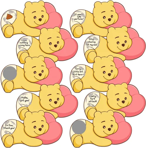 Miniatura 8 de Ggjgrpx Juegos Divertidos de Baby Shower Tarjetas para Rascar, Adivina Papá Tarjeta de Lotería para Rascar Tarjetas de Rifa Juego, Ideas de Juego