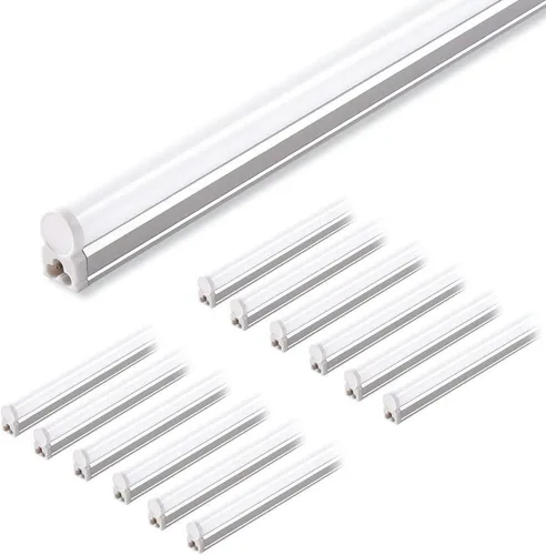 Miniatura 13 de Barrina Luz LED para tienda de 4 pies, 2200 lm, 4000 K blanco frío, accesorio LED T5, luces de tienda enlazables, luz de techo y debajo