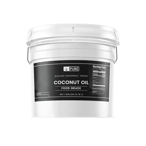 Pure Original Ingredients Aceite de coco (1 galón) sin hexano y sin gluten, no hidrogenado