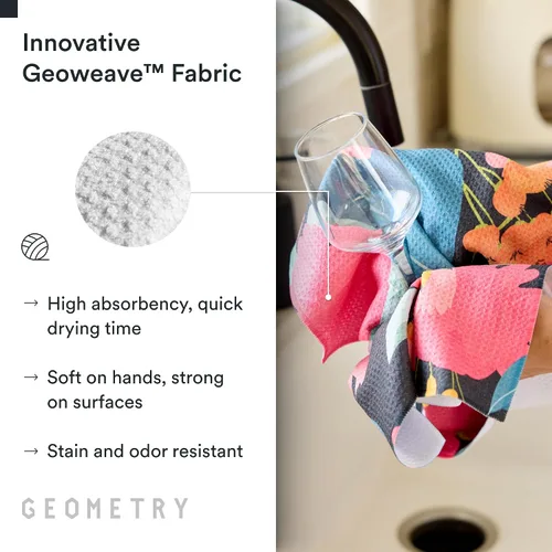 Miniatura 4 de GEOMETRY Toallas de Cocina para Té - Toallas de Platos de Microfibra de Secado Rápido para Cocina Mi Jardín, 18" x 30" 1 Paquete Rosas para ti