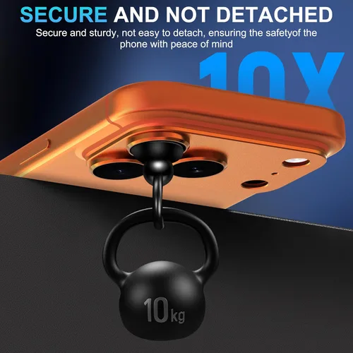 Miniatura 6 de Suoman Protector de Lente de Cámara para iPhone 17 Pro, [Todo en Uno Esmerilado] [Adhesión Fuerte] Marco de Metal de Vidrio Templado Cubierta
