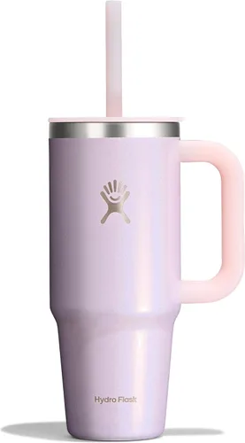 Miniatura 94 de Hydro Flask Vaso de Viaje con Asa, Tapa y Pajita - Acero Inoxidable Aislado en 24 Oz Aloe