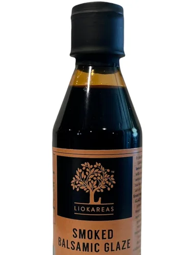 Miniatura 5 de Liokareas Esmalte balsámico ahumado griego, orgánico, sin OMG, 8.45 onzas, hecho de uvas cultivadas en Grecia, sin azúcares añadidos