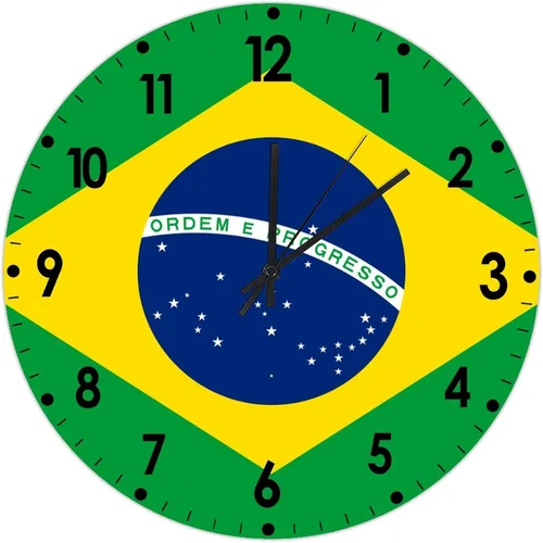 Miniatura 226 de Cheyan Reloj de pared con bandera de Canadá de 12 pulgadas, silencioso, sin tictac, de PVC, funciona con pilas, reloj redondo decorativo, regalo