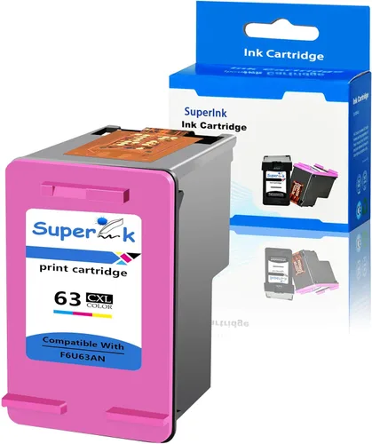 USUPERINK Cartucho de tinta remanufacturado 63 de alto rendimiento de repuesto para impresora HP 63XL 63 XL F6U63A compatible con impresora DeskJet