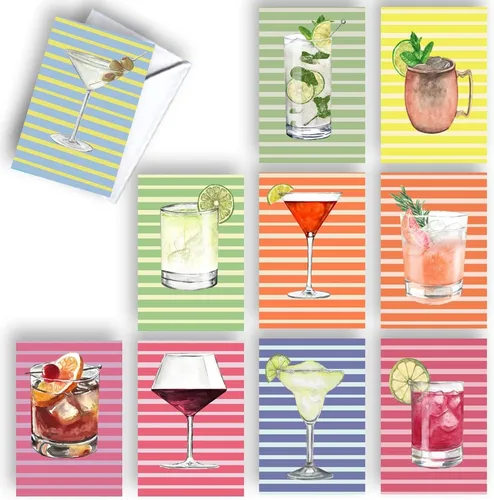Miniatura 9 de Wright Home & Gift Tarjetas de felicitación en acuarela con paisajes para cualquier ocasión, con espacio en blanco para notas Juego de surtido a