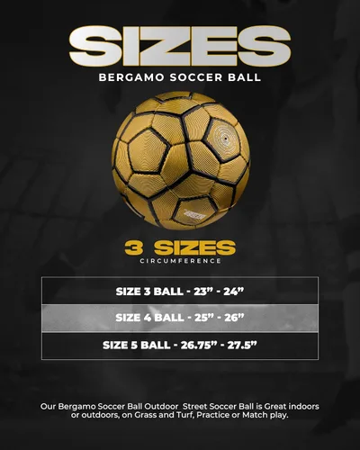 Miniatura 2 de American Challenge Balón de fútbol Bérgamo – Balón de fútbol profesional para campos de césped – Pelotas de fútbol duraderas cosidas a máquina