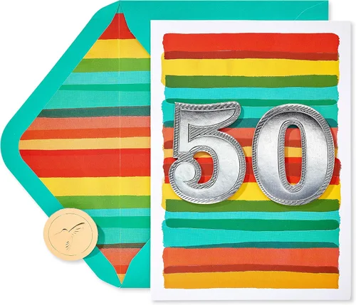 Miniatura 8 de Tarjeta de cumpleaños número 50 de Papyrus (50 se ve increíble en ti)