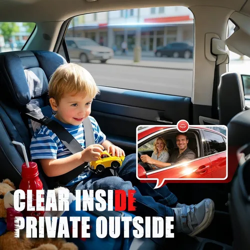 Miniatura 11 de Vepagoo 3% VLT - Tinte para ventana de automóvil, (20 pulgadas x 20 pies), opaco para ventanas laterales, máxima privacidad y rechazo de calor