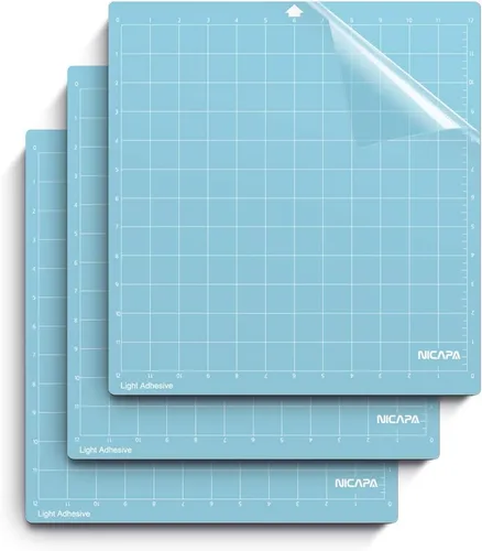 Miniatura 11 de LightGrip - Alfombrilla de corte para Silhouette Cameo 3/2/1 (12 x 24 pulgadas, 3 alfombrillas), accesorios de repuesto para Silhouette Cameo