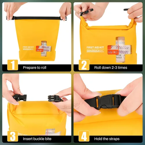 Miniatura 6 de RHINO RESCUE Kit de primeros auxilios para barco impermeable, bolsa seca ligera, accesorios para barco, suministros de supervivencia marina