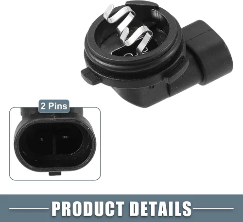 Miniatura 4 de Soporte de bombilla antiniebla Socket 1445 H1 para vehículo de automóvil de plástico negro