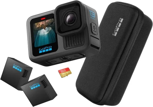 GoPro HERO11 Cámara de acción negra, paquete, también incluye: empuñadura de mano corta, batería enduro de repuesto