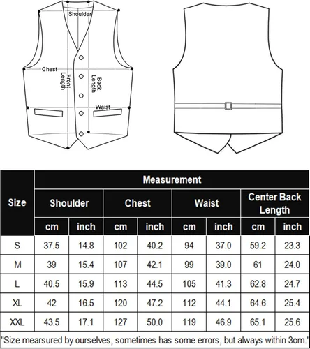 Miniatura 6 de COOFANDY Chaleco de traje de negocios para hombre, chaleco de vestir ajustado, chaleco de boda