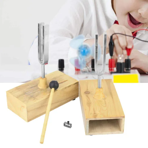 Miniatura 6 de Oumefar Tuning Fork Virbration Instrumento experimental Curación Musical 440HZ Aleación de aluminio Parte de Solfeggio Tuning Set con caja