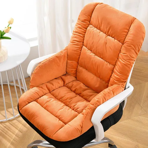 Miniatura 9 de Cojín para silla de escritorio con respaldo alto, almohadilla de asiento para silla de oficina con parte inferior antideslizante para oficina