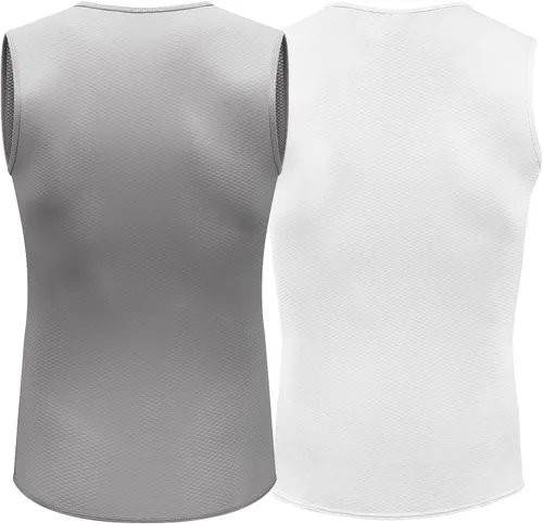 Miniatura 3 de Przewalski Camiseta interior de ciclismo sin mangas para hombre, de secado rápido, chaleco de capa base de bicicleta, transpirable, camisetas
