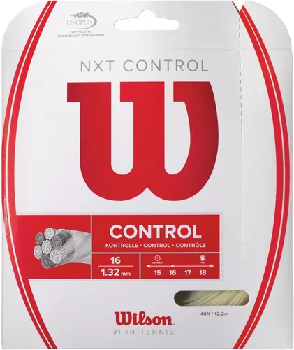 Miniatura 9 de Cuerda de tenis Wilson NXT - Juego y carrete de 200 m Blanco