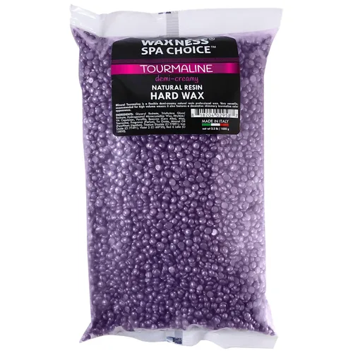 Waxness Spa Choice - Cuentas de cera dura cremosa de turmalina metálica, 2.2 libras